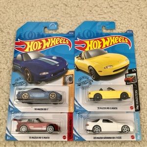 Hot Wheels Mazda Set (4)